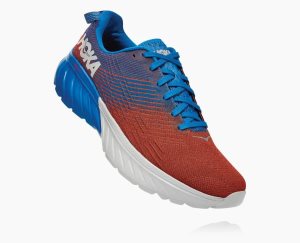 Hoka One One Men's Mach 3 Running Shoes Royal/Red - AU VSQY